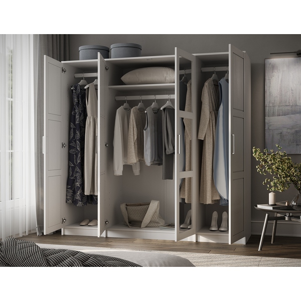 Solid grey wardrobe discount